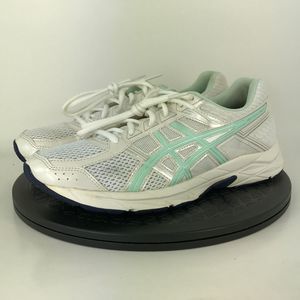 Asics Gel-Contend 4 Gray/Green Athletic Running Shoes T765N Women's Size 9